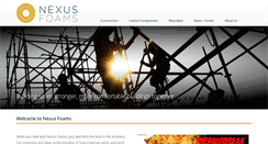 Desktop Screenshot of nexusfoams.com