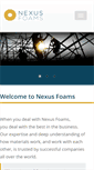 Mobile Screenshot of nexusfoams.com